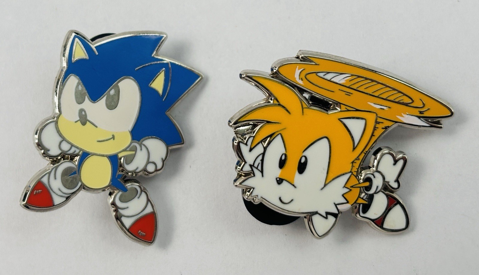 Sonic the Hedgehog and Miles “Tails” Prower 1″ Enamel Pins
