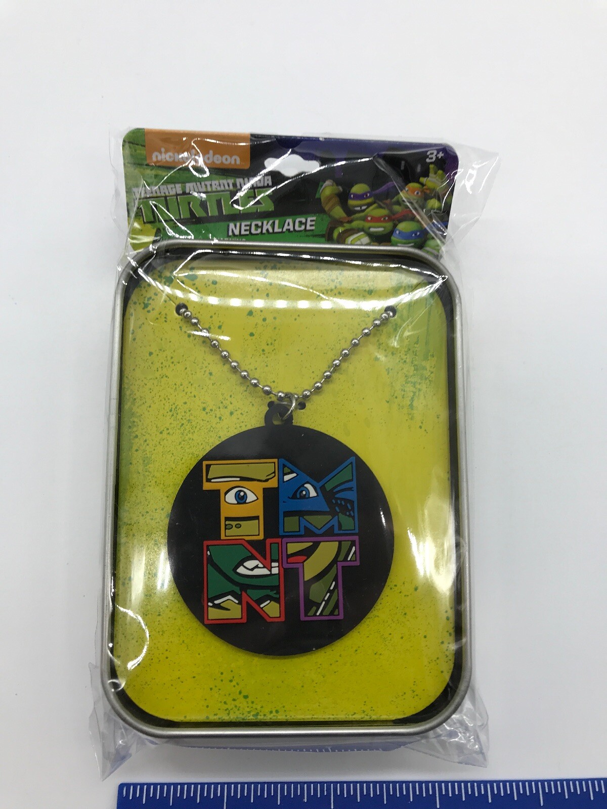 Colorful Nickelodeon Teenage Mutant Ninja Turtles Kid’s Necklace & Tin Box – New