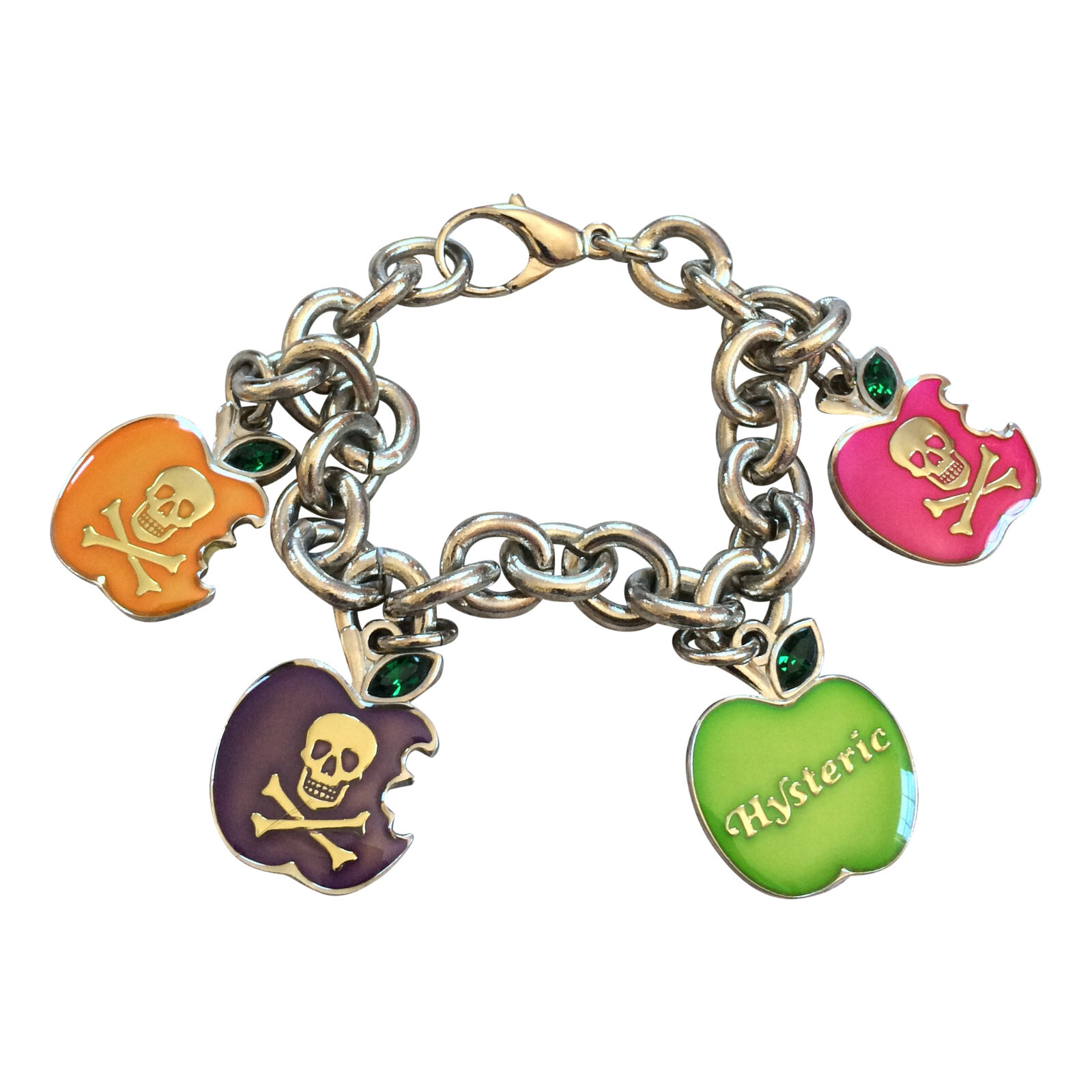Hysteric Glamour Skull Apple Charm Bracelet