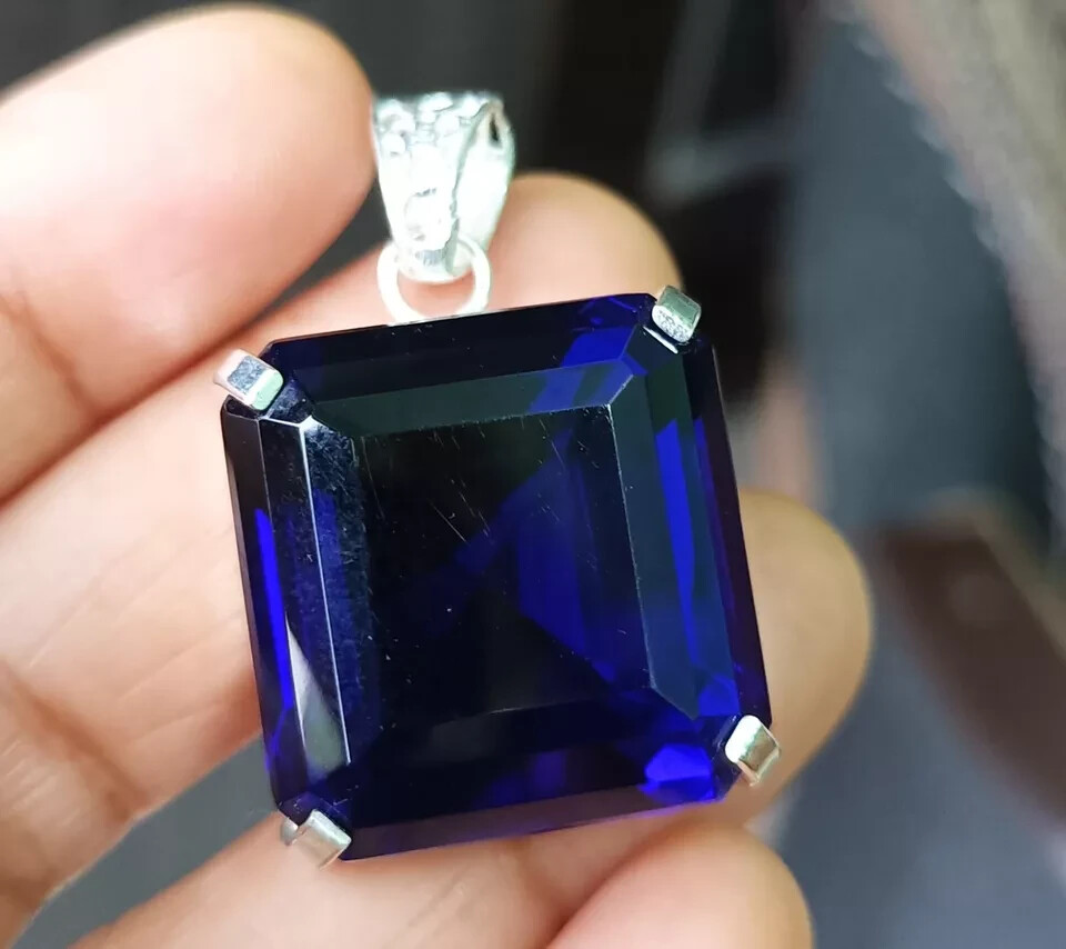 94.95 Ct EGL Certified Natural Topaz 925 Solid Silver Pendant Loose Gemstone