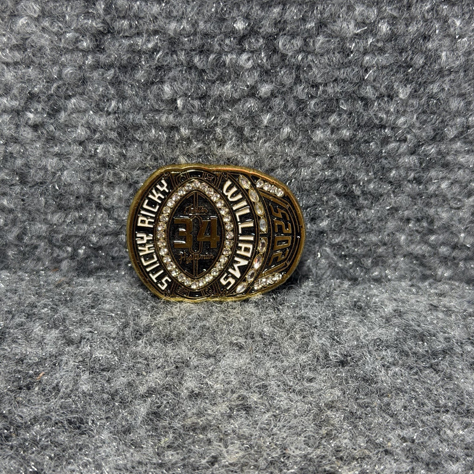 Jeeter Highsman “Sticky Ricky” Championship Ring Collectors Pin CV Stones – RARE
