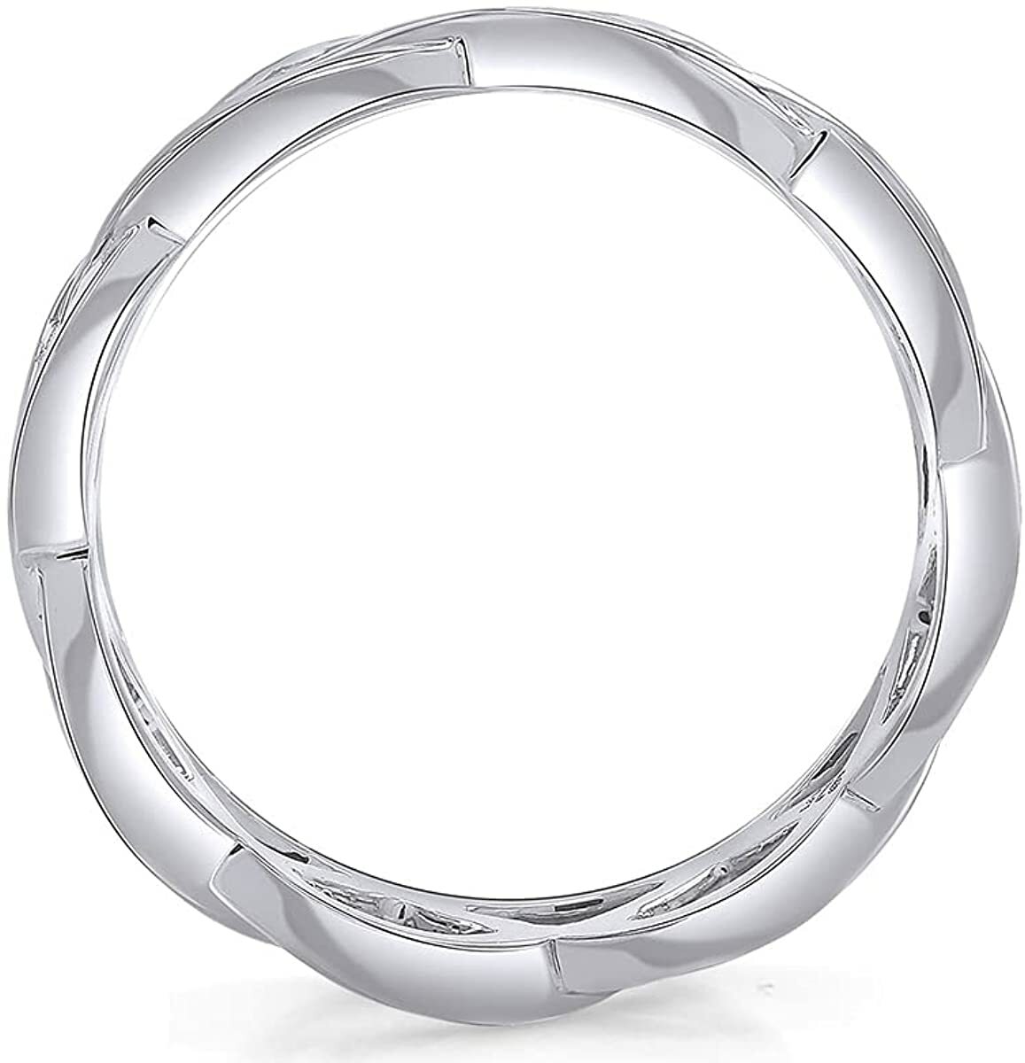 Celtic Knot Eternity Engagement Wedding Band Ring 14k Gold Plated Silver