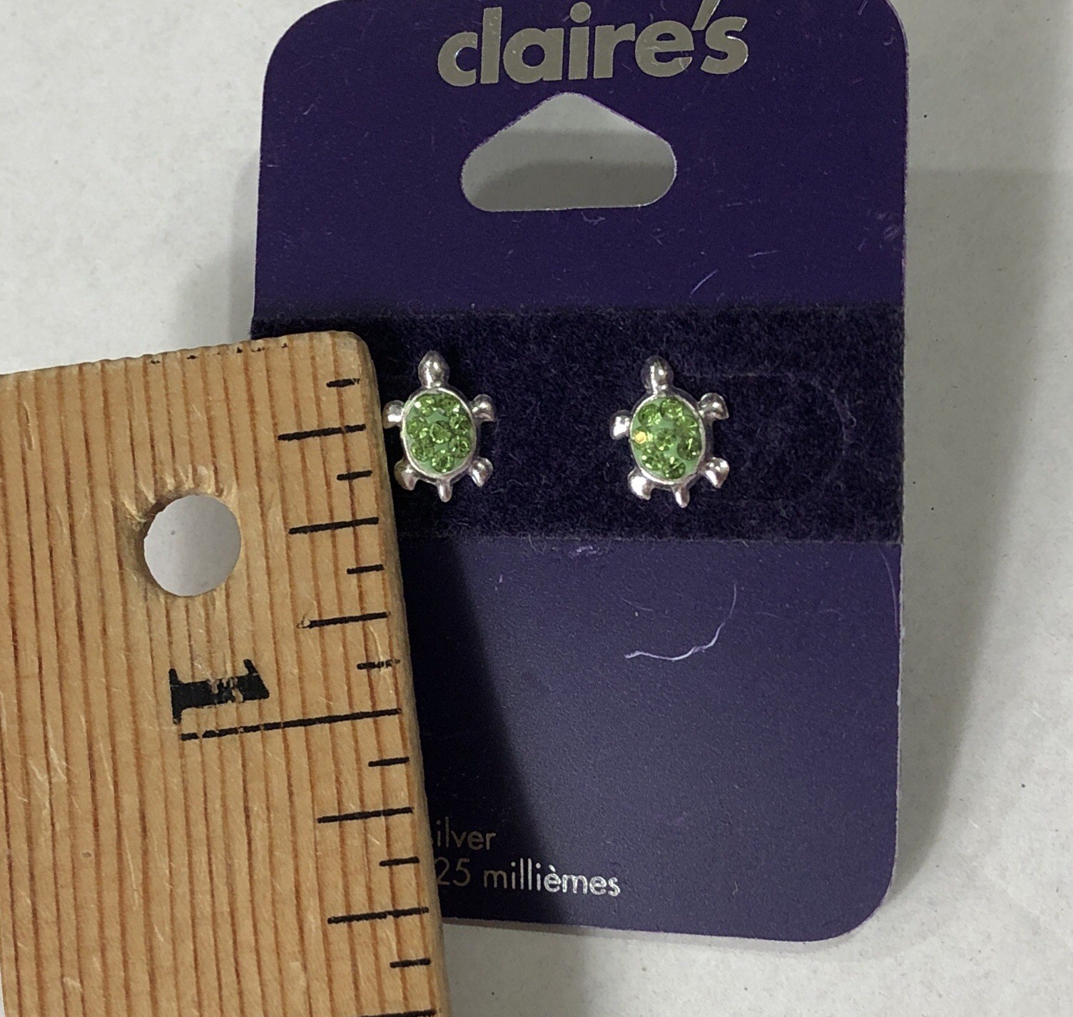 Claire’s Earrings Sterling Silver Turtle Stud – NWT