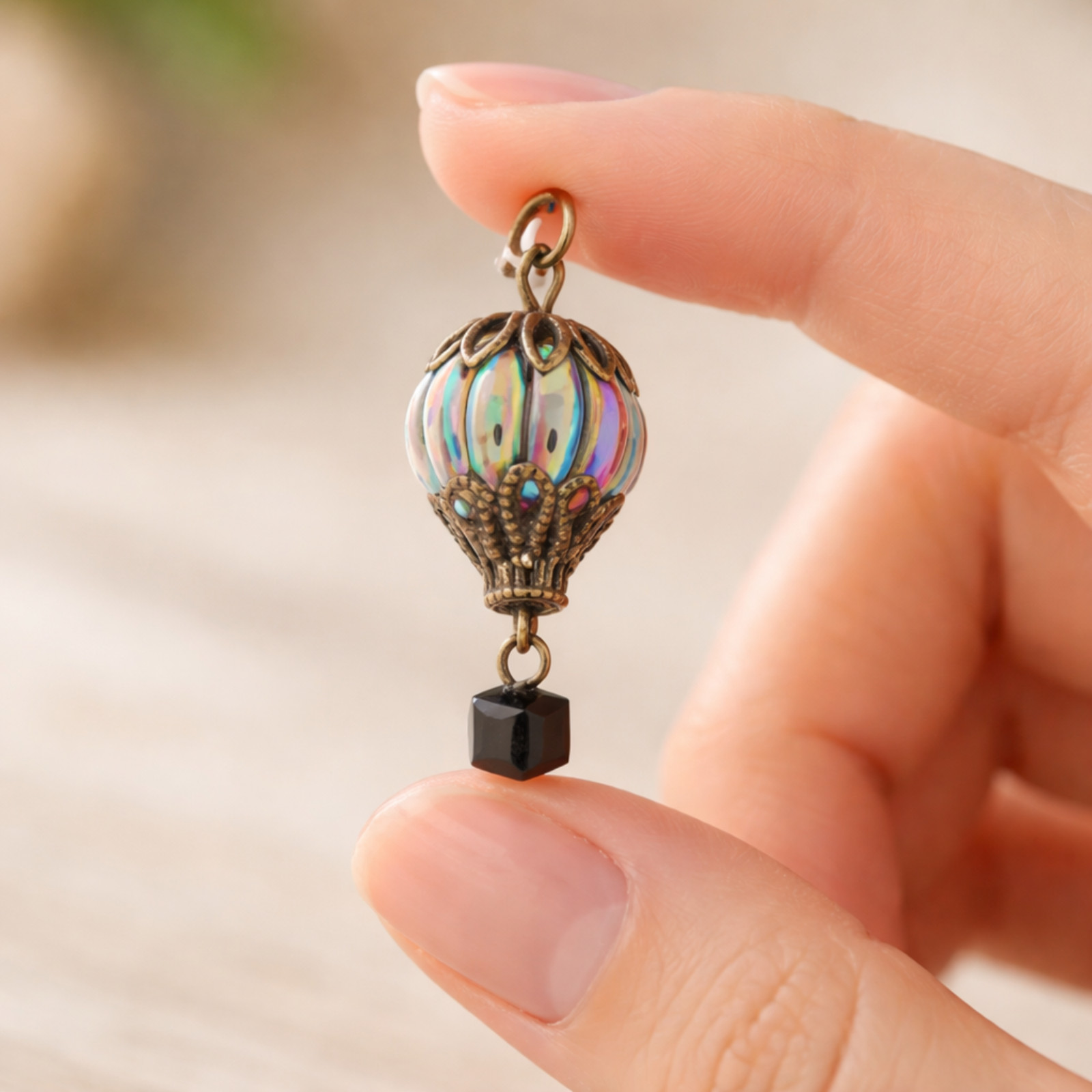 Hot Air Balloon Pendants Necklace for Women Elegant Charm Fashion Jewelry Gift