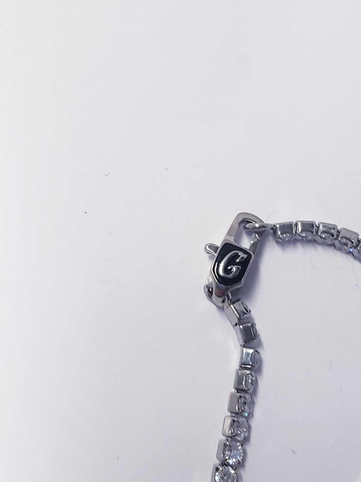 GLD SHOP Cubic Zirconia Tennis Necklace in White Gold Tone – 3mm 22″