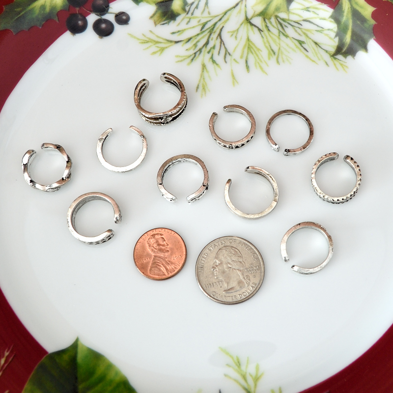10 pc Open Toe Ring Set