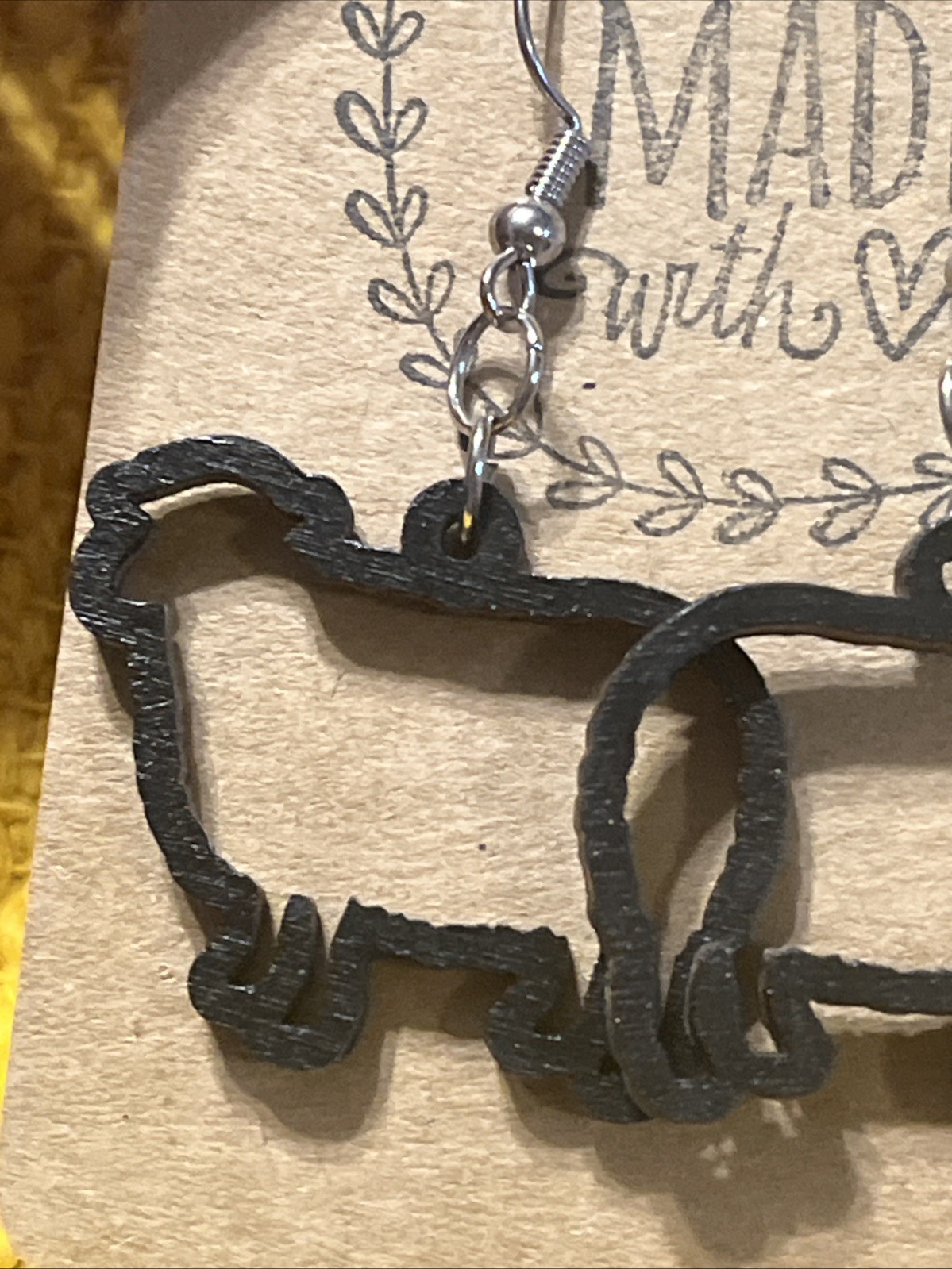 Black Sheep Farm Animal Earrings NEW Bah Bah