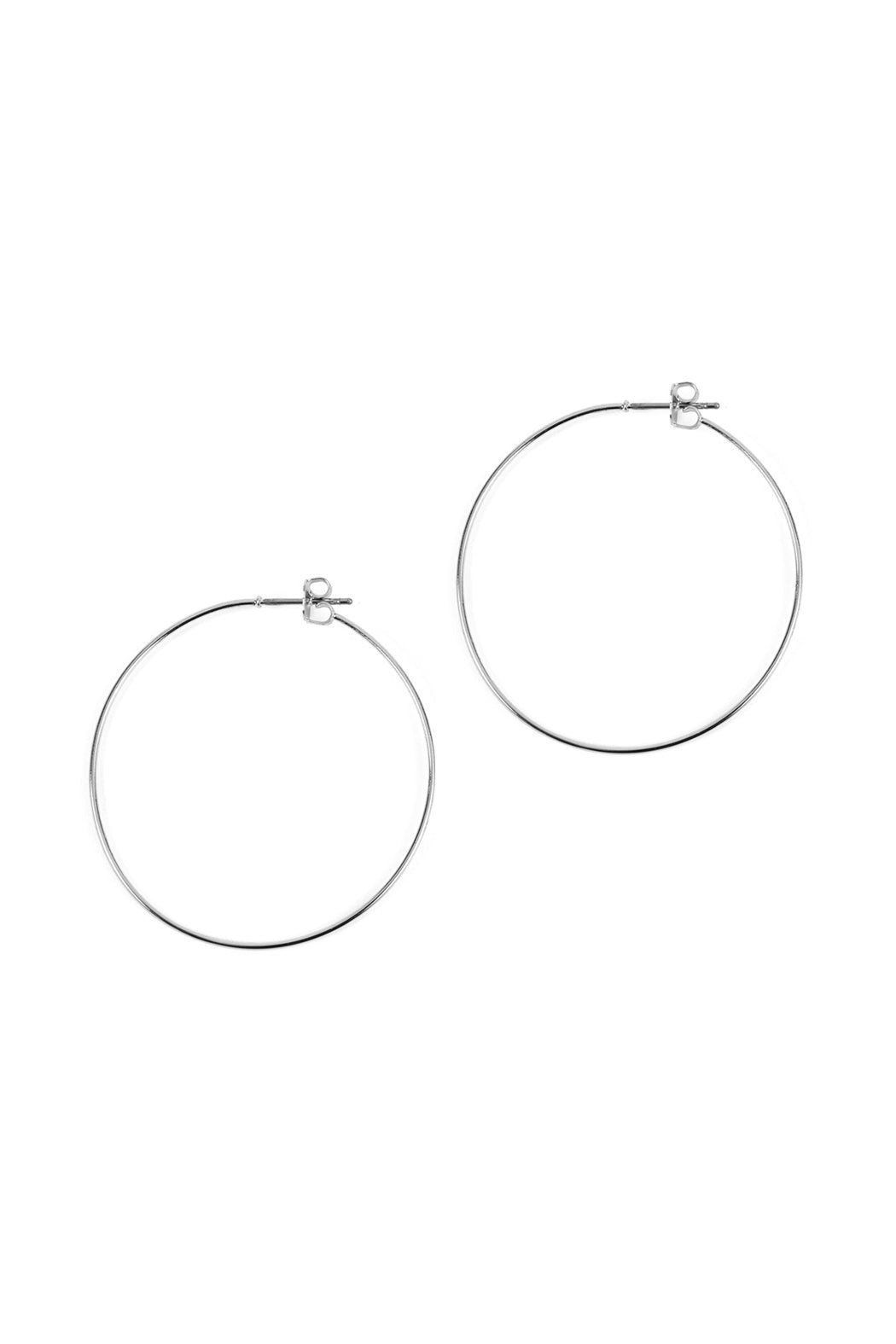 40mm Wire Hoop Earrings