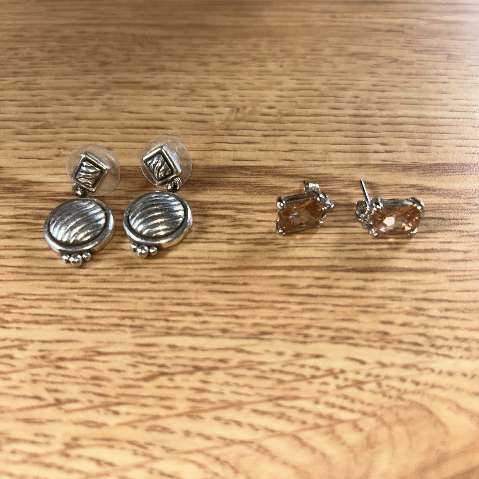 Brighton Earings Lot Of 2 One Pair 925. Not Sure About The Other Pair.