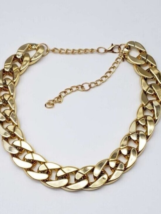 Gold-Plated Necklace with Authentic Louis Vuitton Padlock