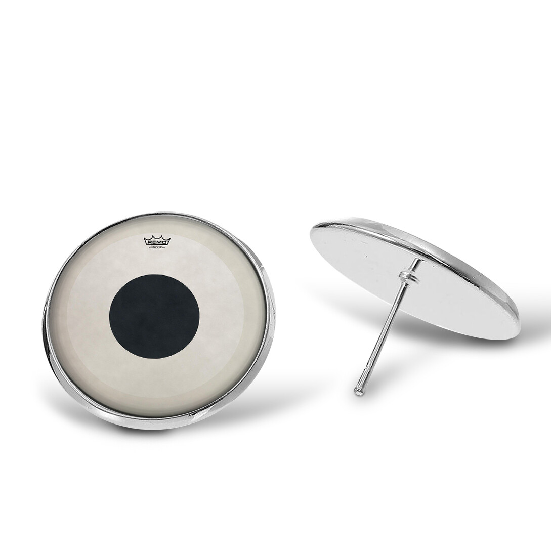 Remo Drum Head Necklace Key Chain Cufflinks Ring Earrings Tie Clip Jewelry Set