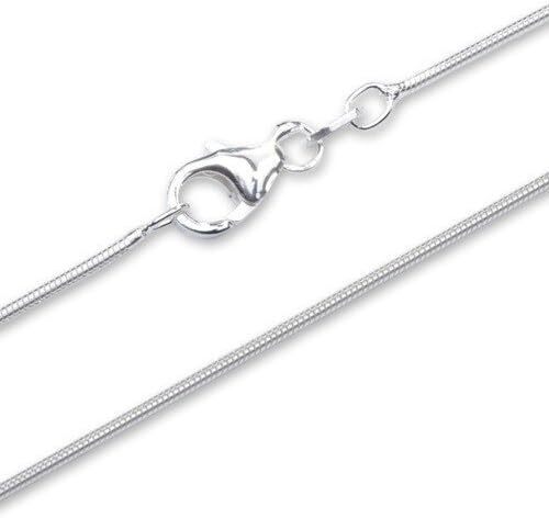 Genuine 925 Sterling Silver Snake Chain Necklace Cord 1mm Width – 16 – 28 Inches