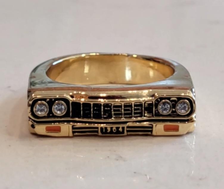 100% Custom Gold Color 1964 Impala, Biscayne or Bel Air alloy ring!