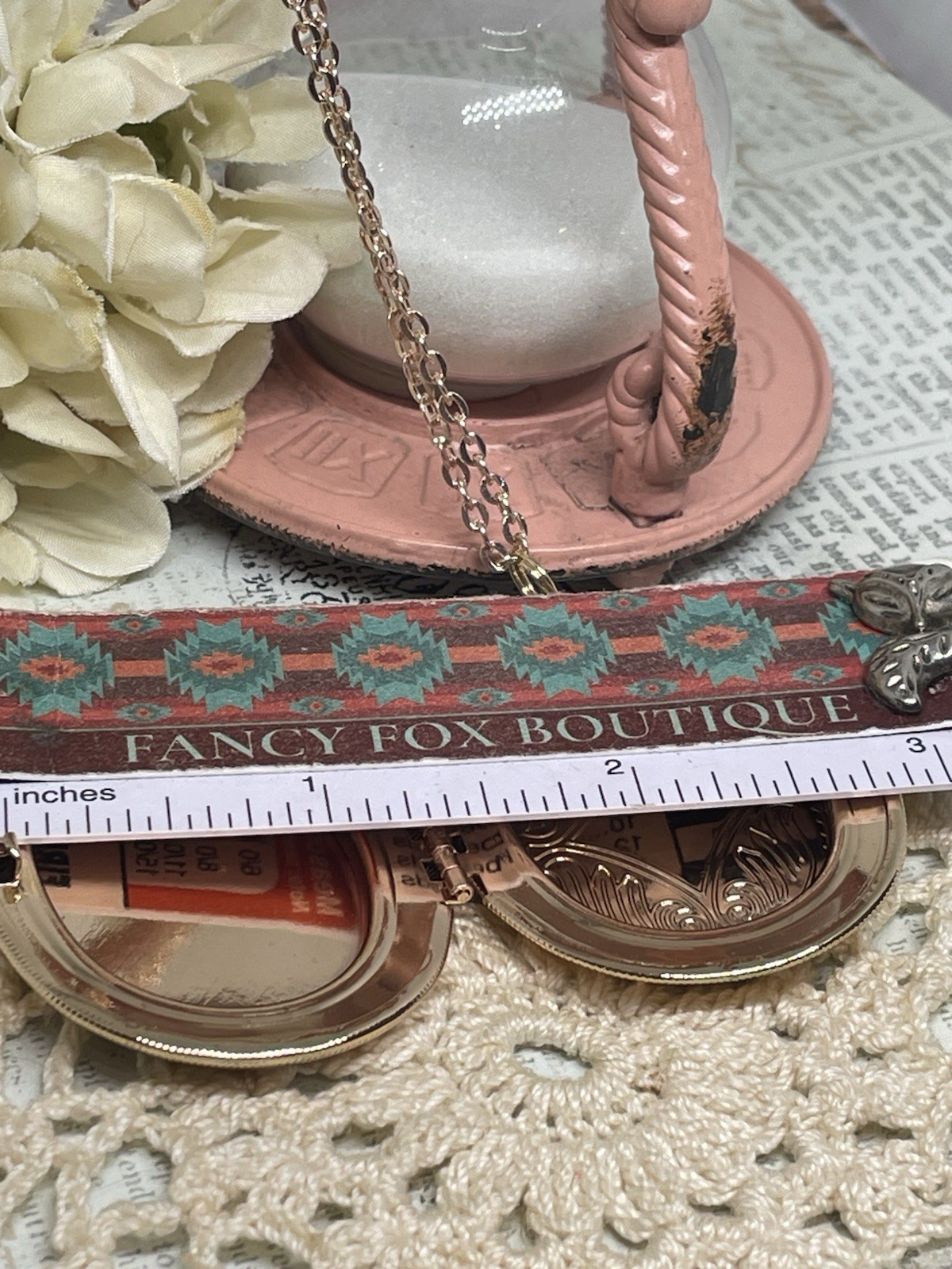 Rose Gold Photo Locket Opal Wedding Necklace Mom Daughter Birthday Anniversary