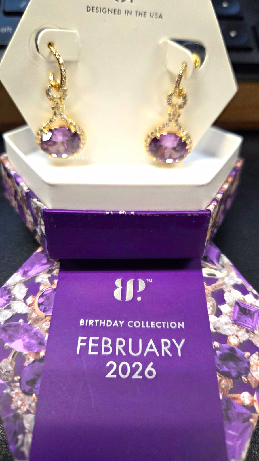 BP 2026 February Gold Plated Dangle Earrings ER96040