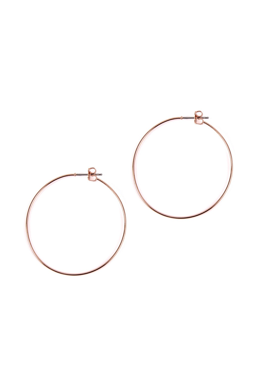 40mm Wire Hoop Earrings