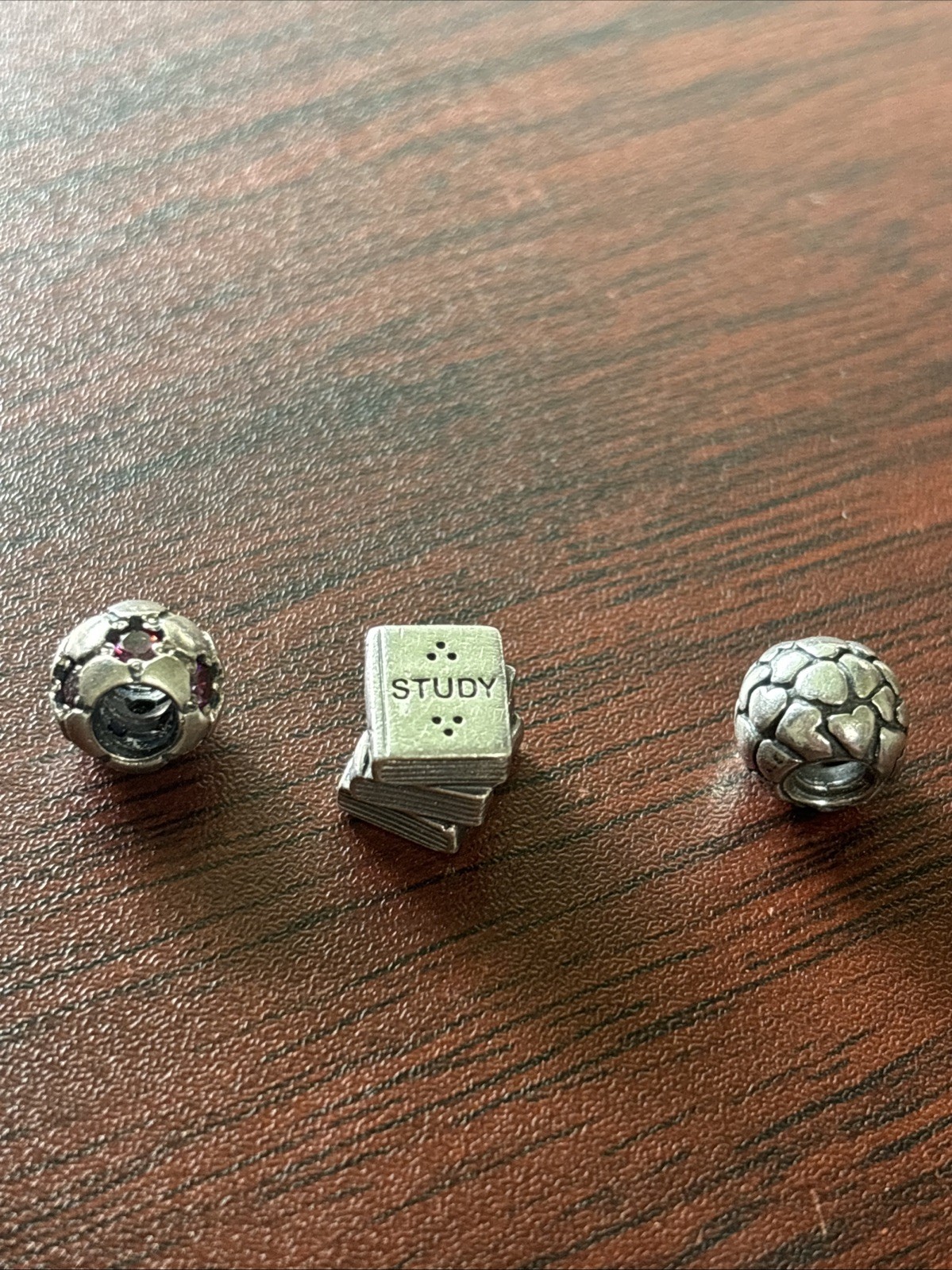 Pandora Charm Trio: Lotsa Love, Soccer Ball and Study Charms
