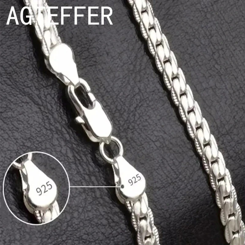925 Sterling Silver Chain Necklace Jewelry for Women Men