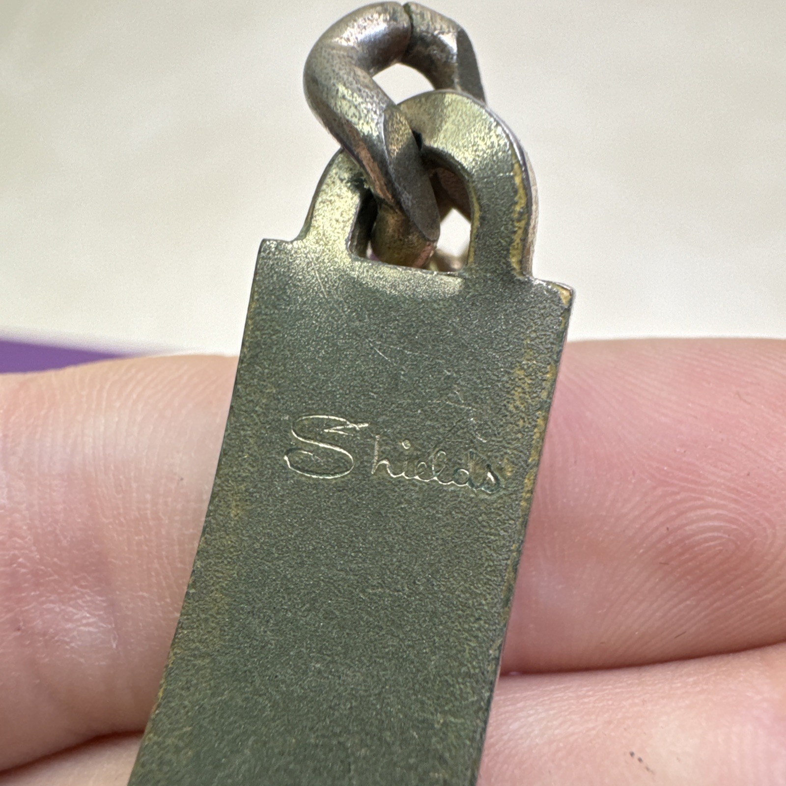 Shields ID Bracelet “J” Shield and Chain Double Lobster Claw