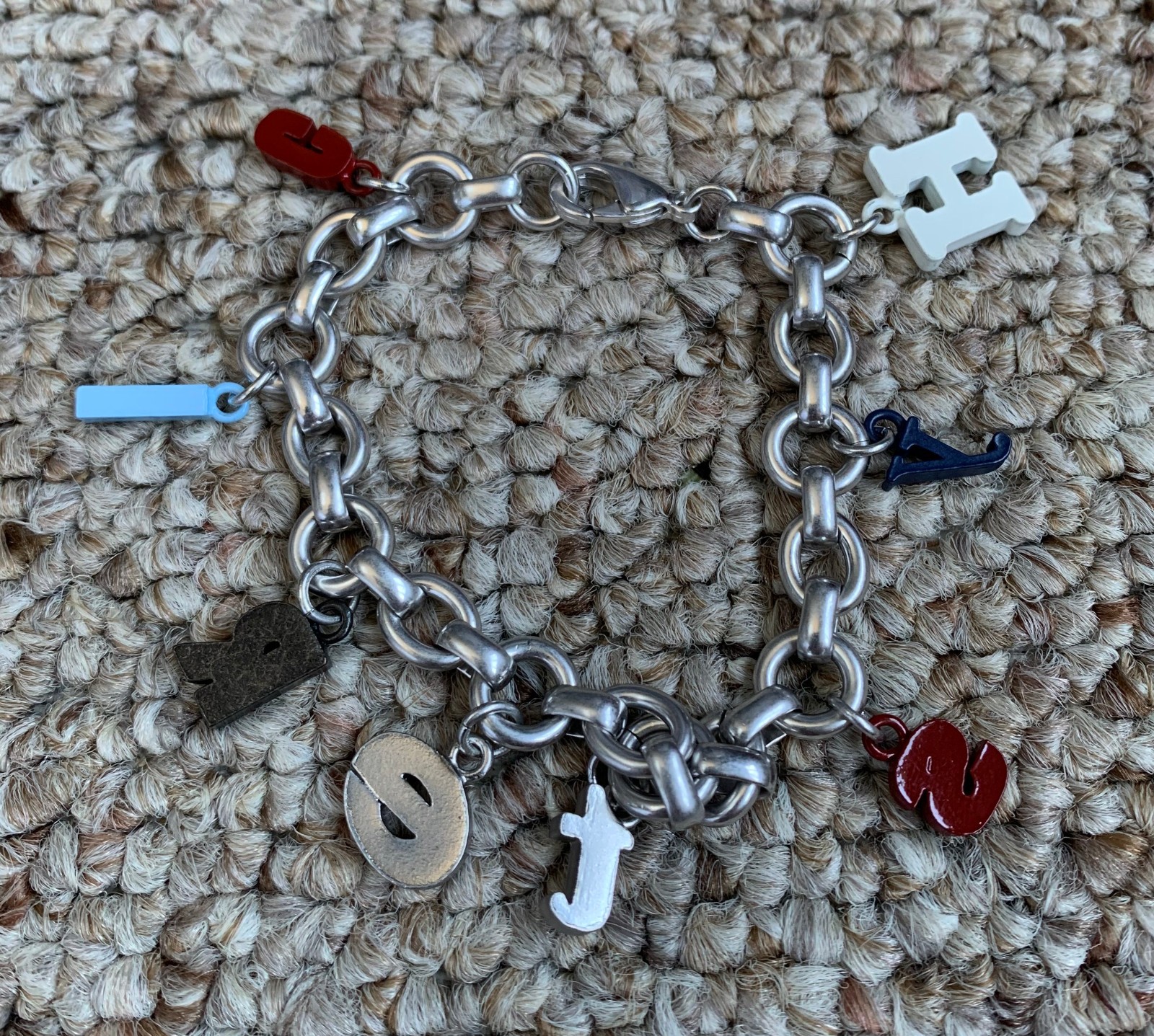 Hysteric Glamour Spellout Charm Bracelet