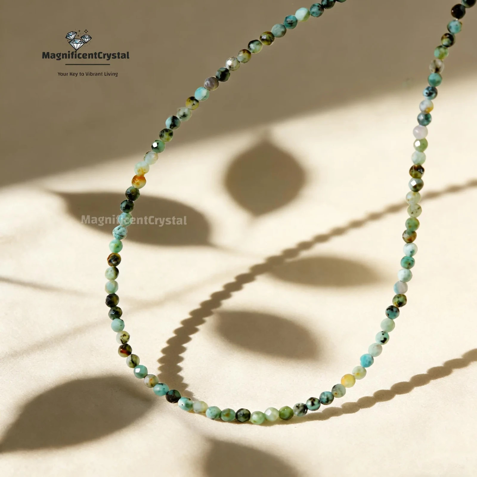 AAA Grade African Turquoise Choker Transformation & Protection Healing Crystal