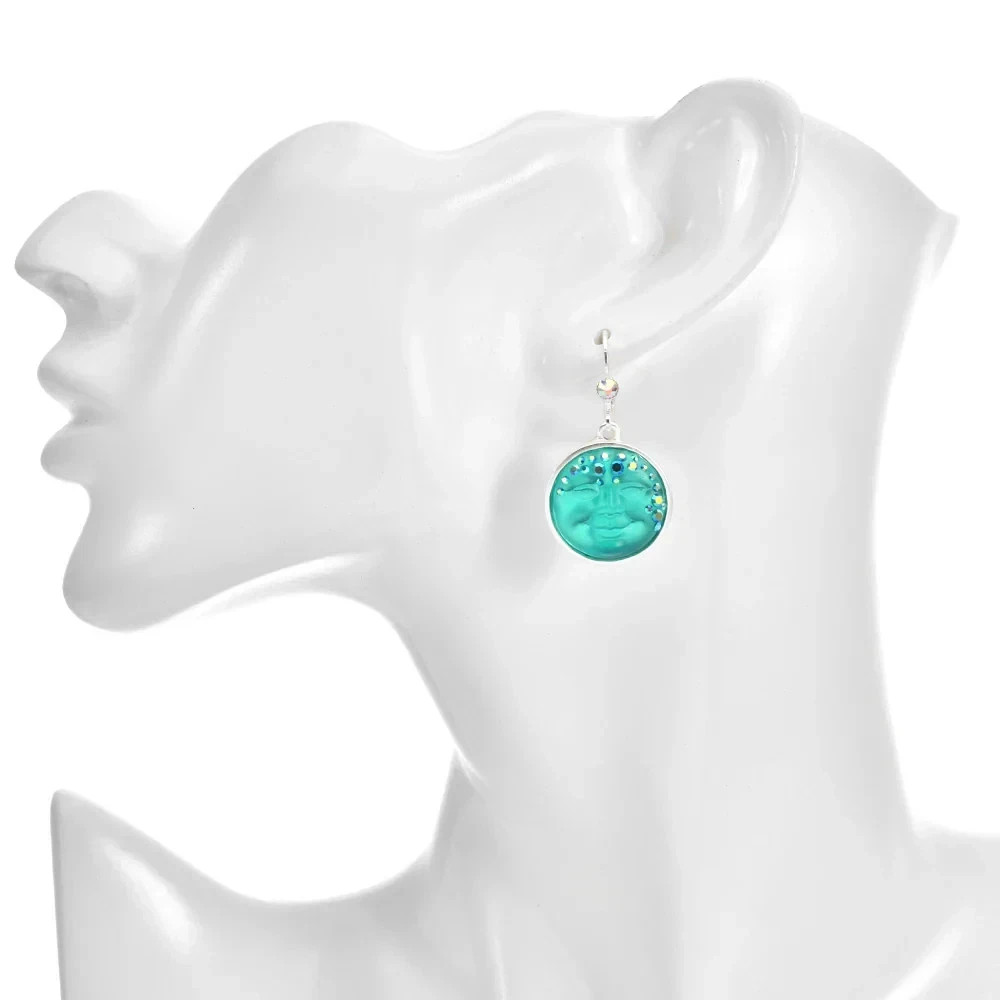 Kirks Folly Moondust 18mm Goddess Seaview Moon Foldover Pendant ST/3 pc #86