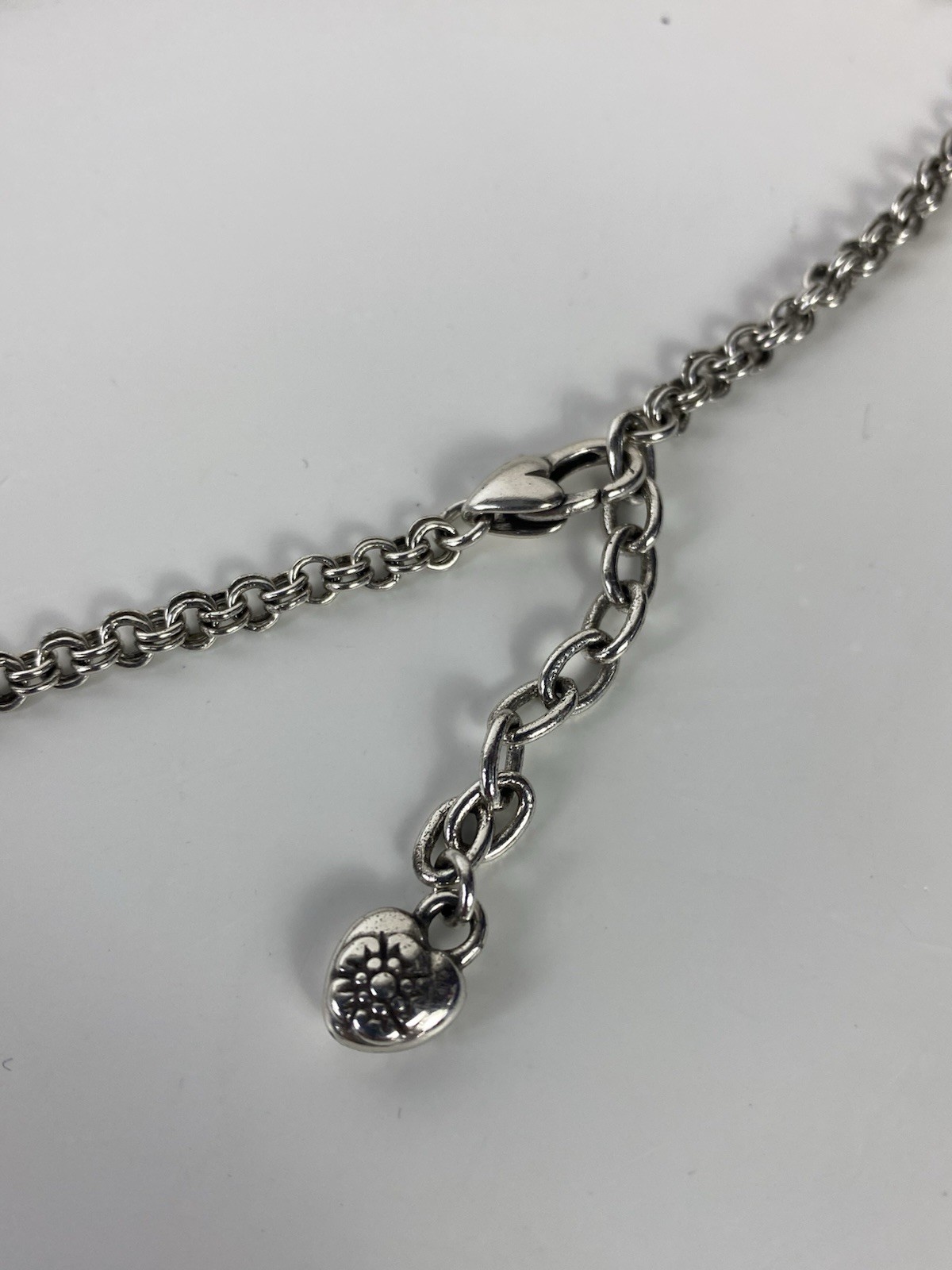 Brighton Rosarita Bib Choker Necklace Ornate Scrollwork Openwork Silver Tone 20”