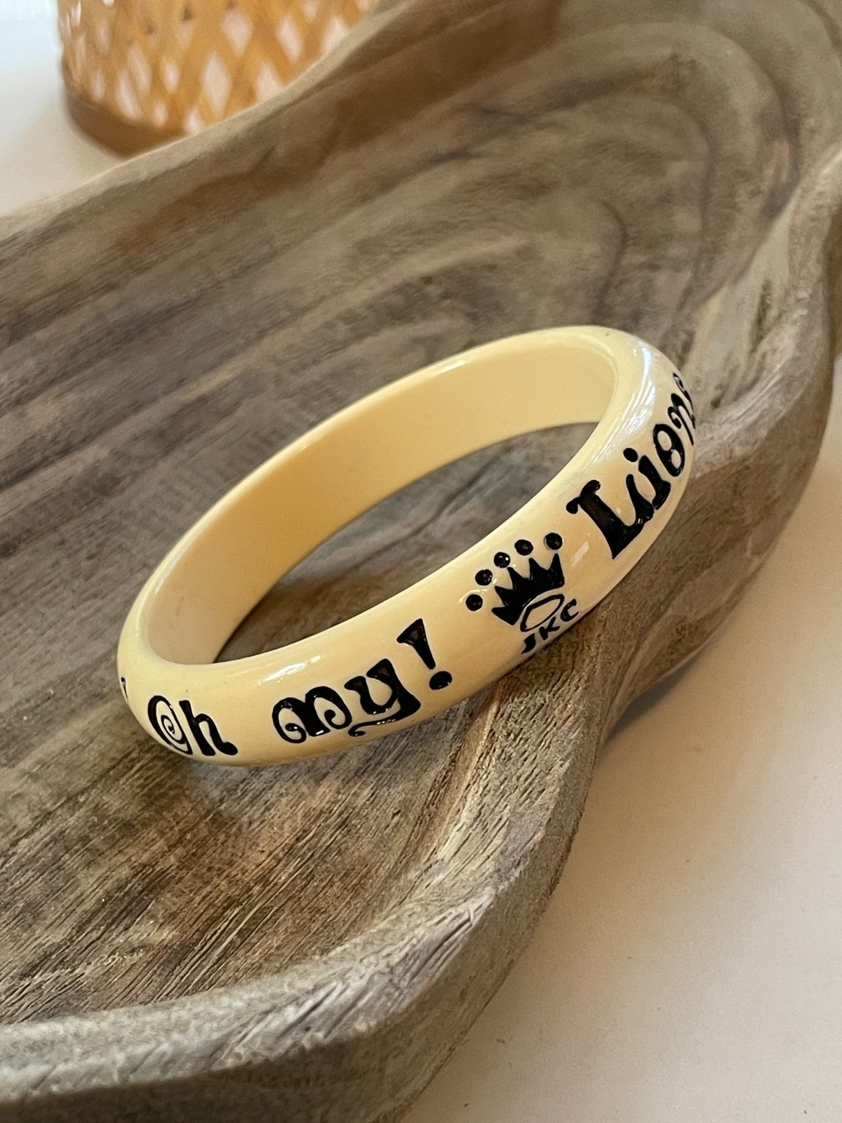 Jessica Kagen Cushman JKC Statement Bangle Ivory Bracelet Lions And …. Oh My!