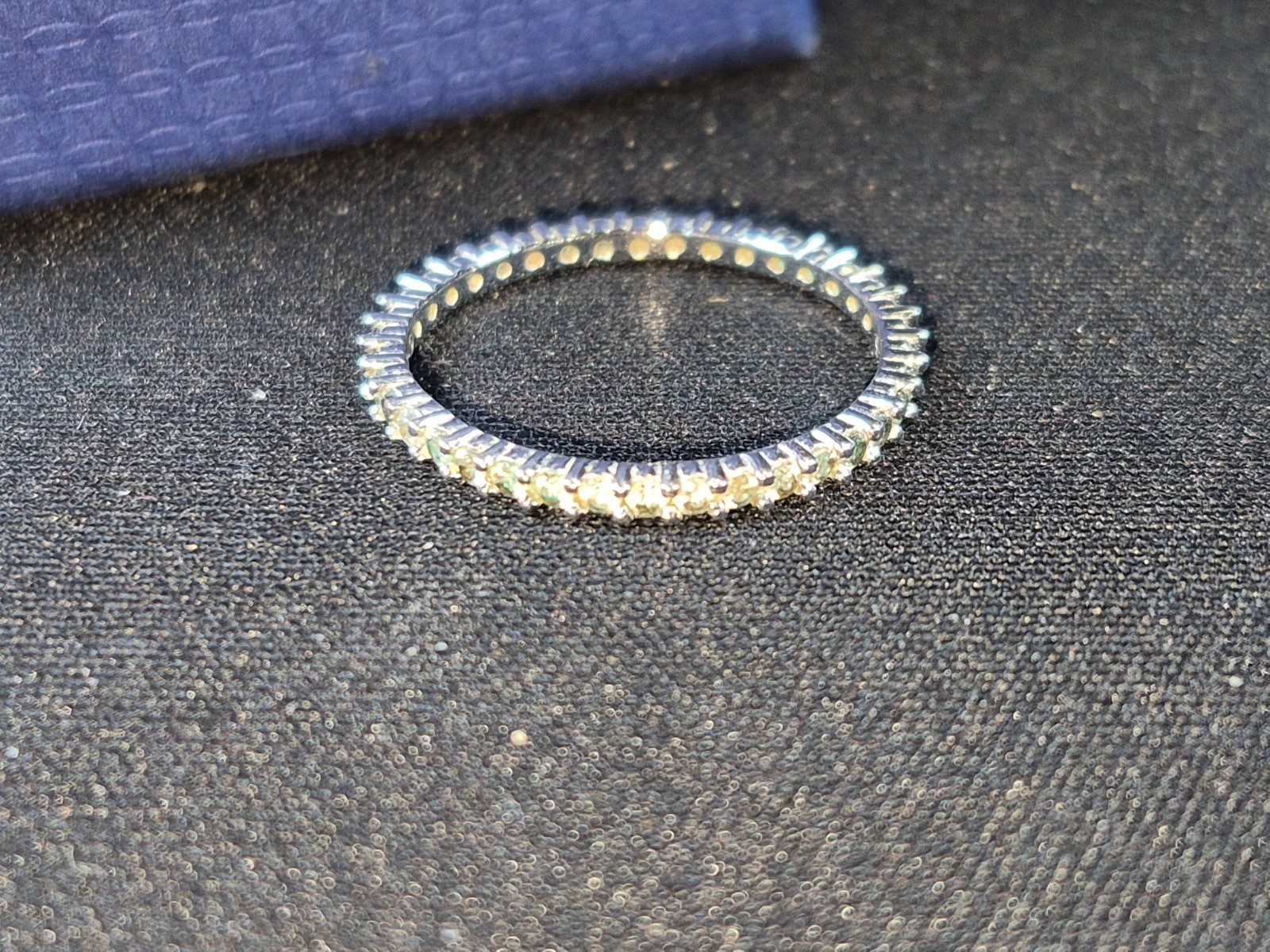 Swarovski Vittore Eternity Band Ring Clear Crystal Rhodium Size 55 US 7 w/ Box