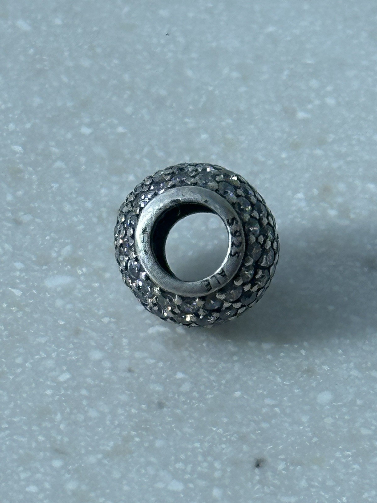 Authentic Retired Pandora Pave Lights Charm 791051cz Silver 92.5