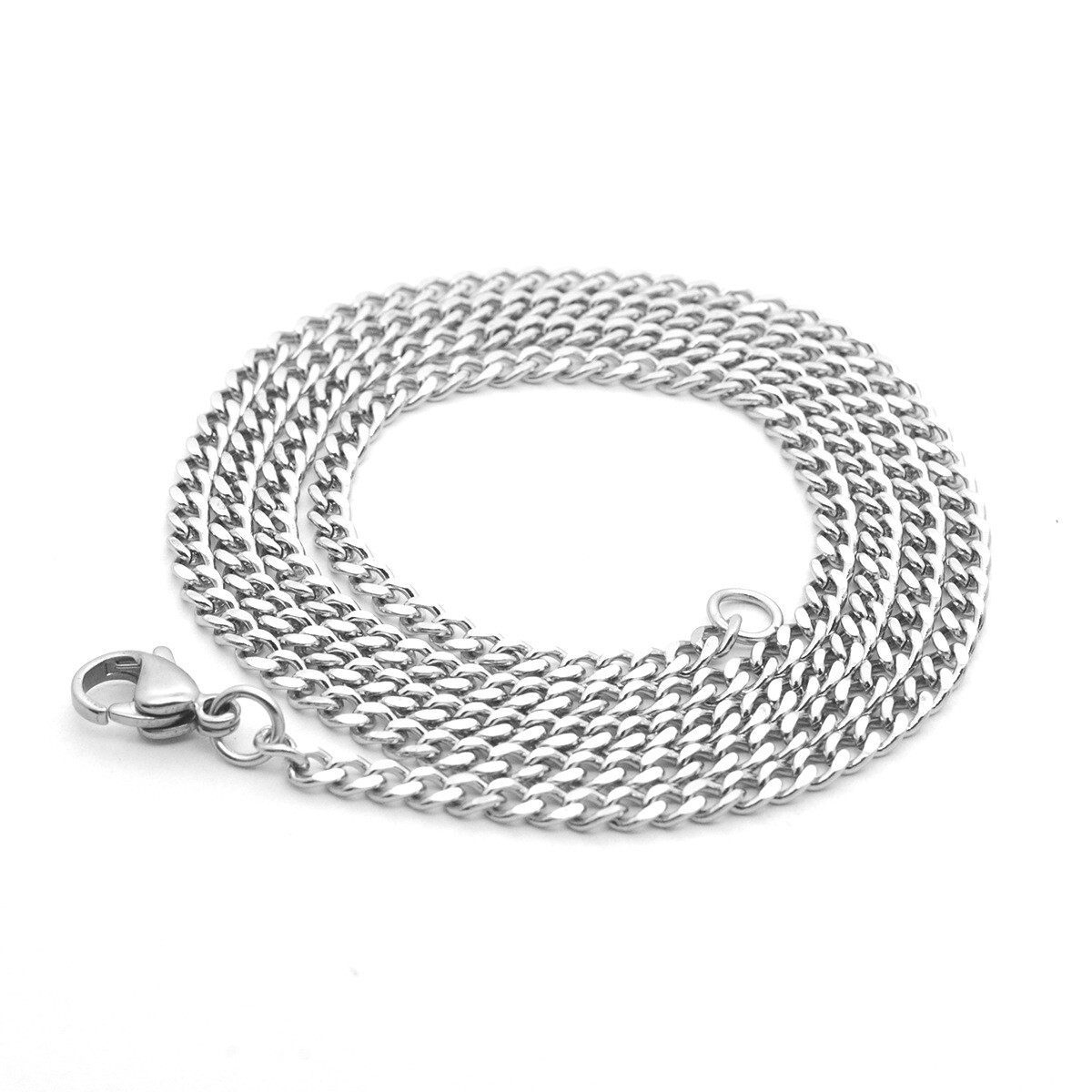 3/3.5mm Wholesale Stainless Steel Curb Cuban Chains Woman Man NEVER FADE