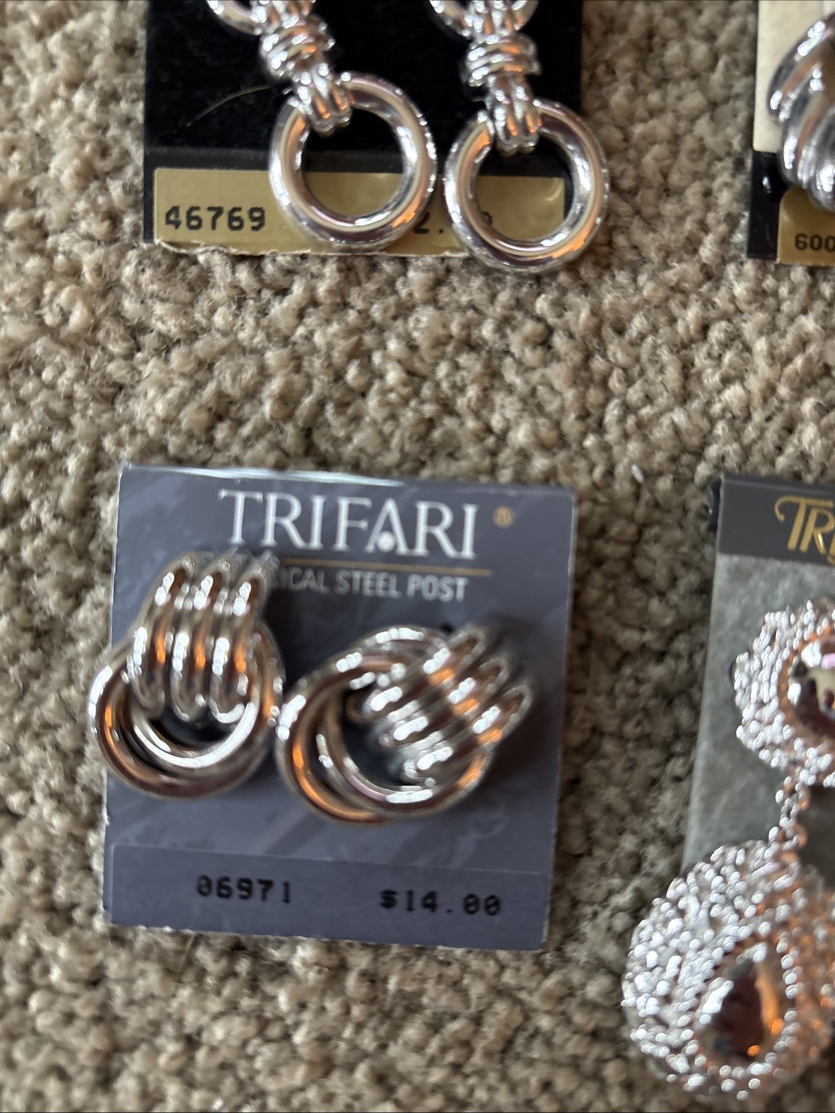 NEW Silver Color Pierced Earring All Shape Size Alfani, Monet, Trifari, Woodward
