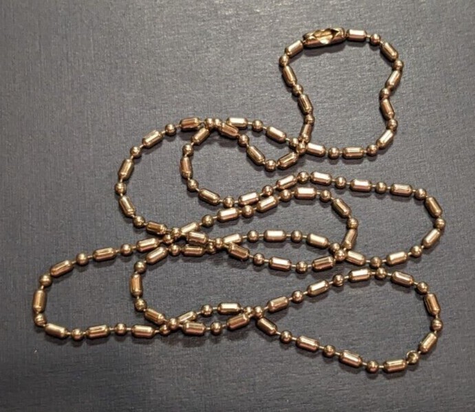 24″ Fantasy Forge Jewelry Ball Link Chain Surgical Steel