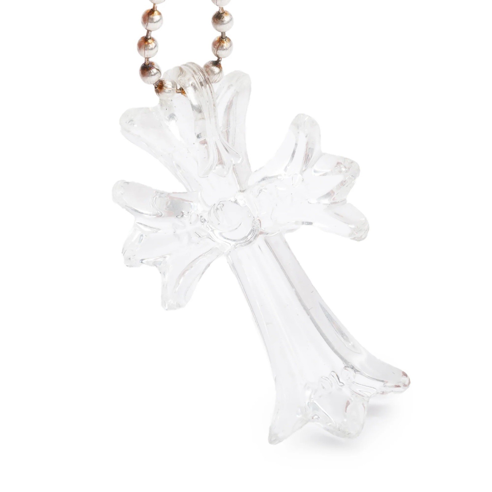 [Authentic] ♰ CHROME HEARTS ♰ CLEAR Silicone Cross Necklace *2025* Silichrome
