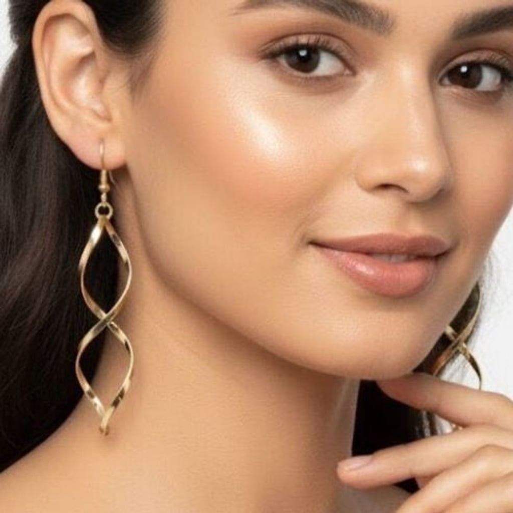 Dangle Drop Earrings Golden – Womens Jewelry