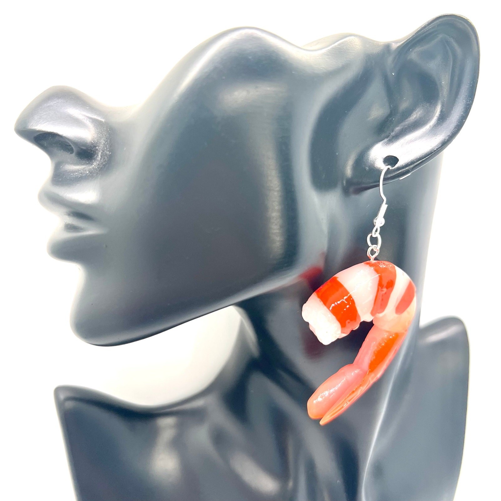 Shrimp Earrings – Cajun Seafood Dangles – Louisiana New Orleans Style