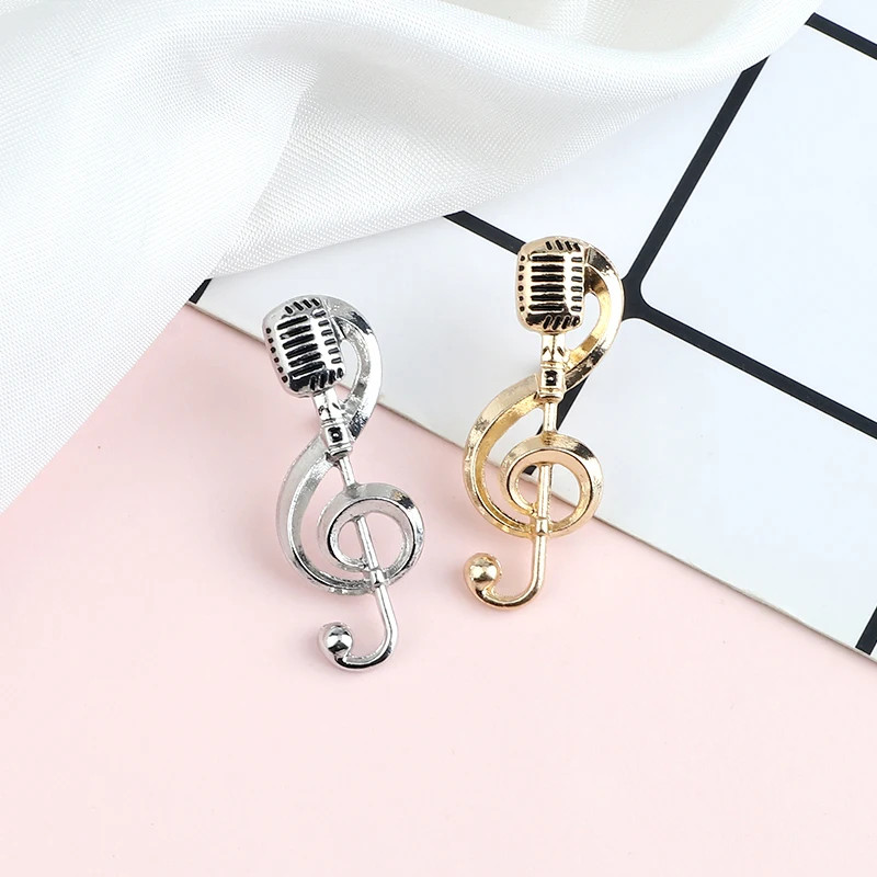 Enamel Music Note Brooch Pin Jewelry Womens Gift