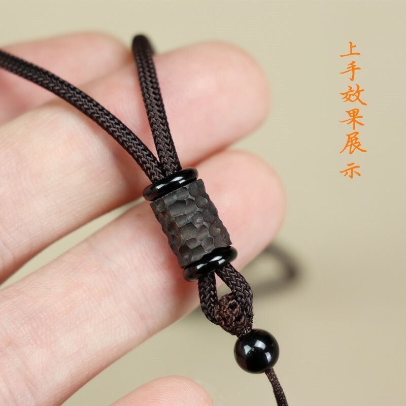 2 PCS Natural Ebony Cord String Necklace for Pendant Chain for Pendant