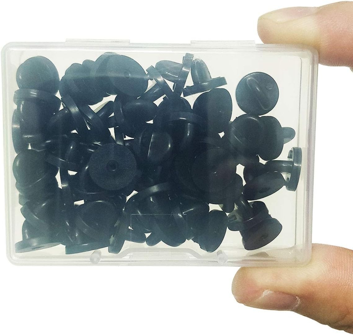 Versatile 50pcs Butterfly Clutch Lapel Pin Backs – Ideal for Uniform Replacement
