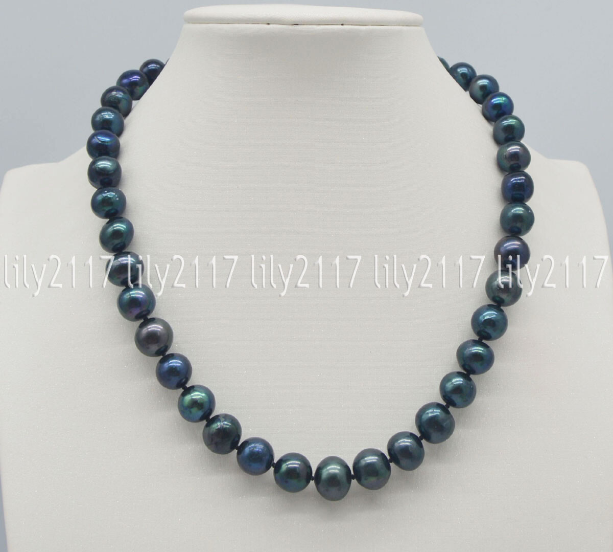 Genuine Natural 12-13mm Tahitian Peacock Black Pearl Necklaces 16-36” AAA+
