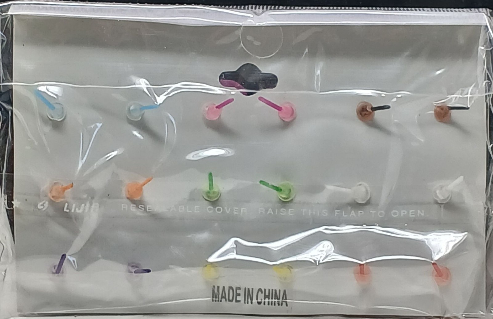 9 Pair Heart Earrings Metal Free Plastic Posts & Back VTG New Retro #J-9