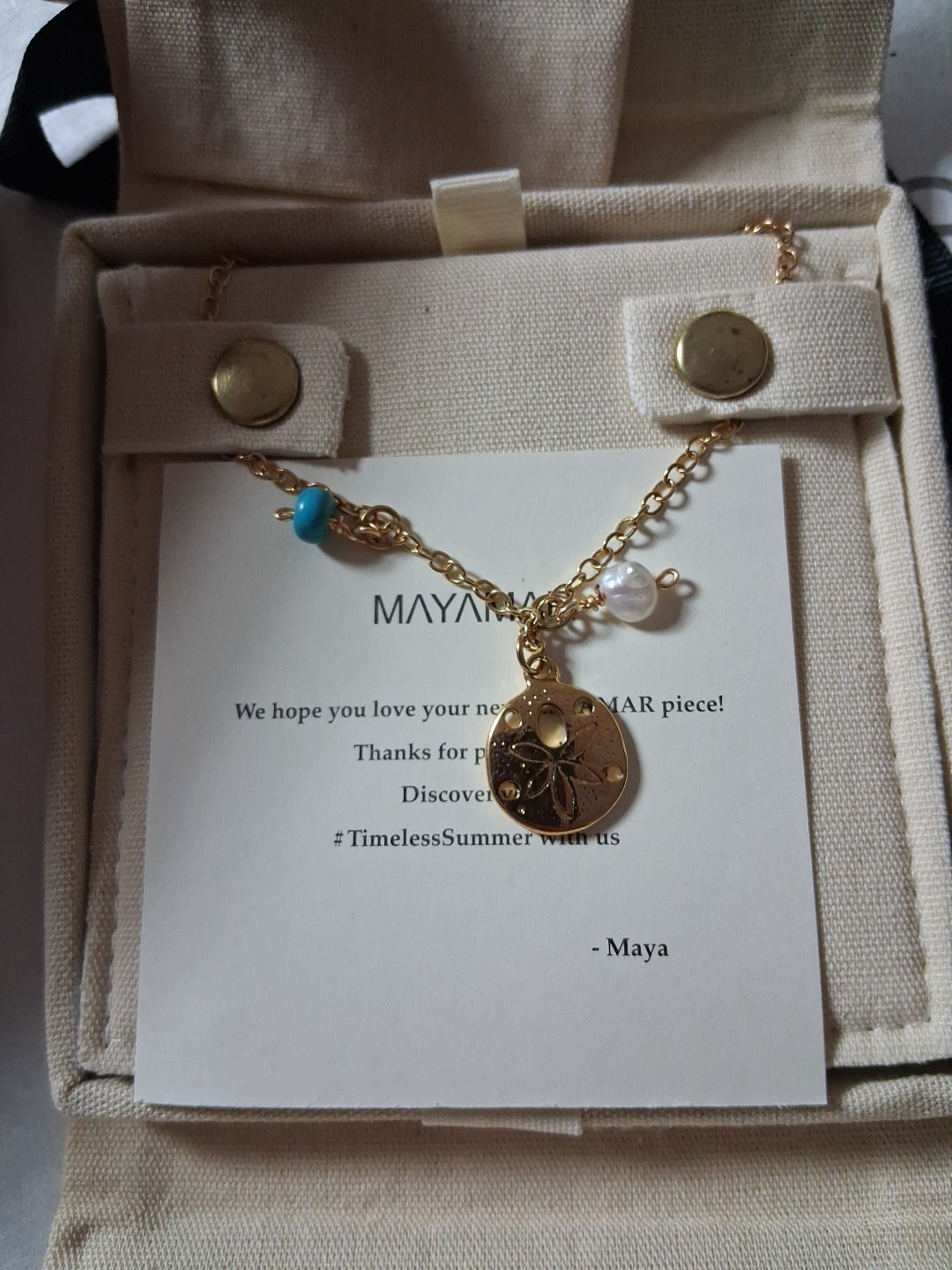 Mayamar Chain Charm Choker 24K Gold Plated Jewelry