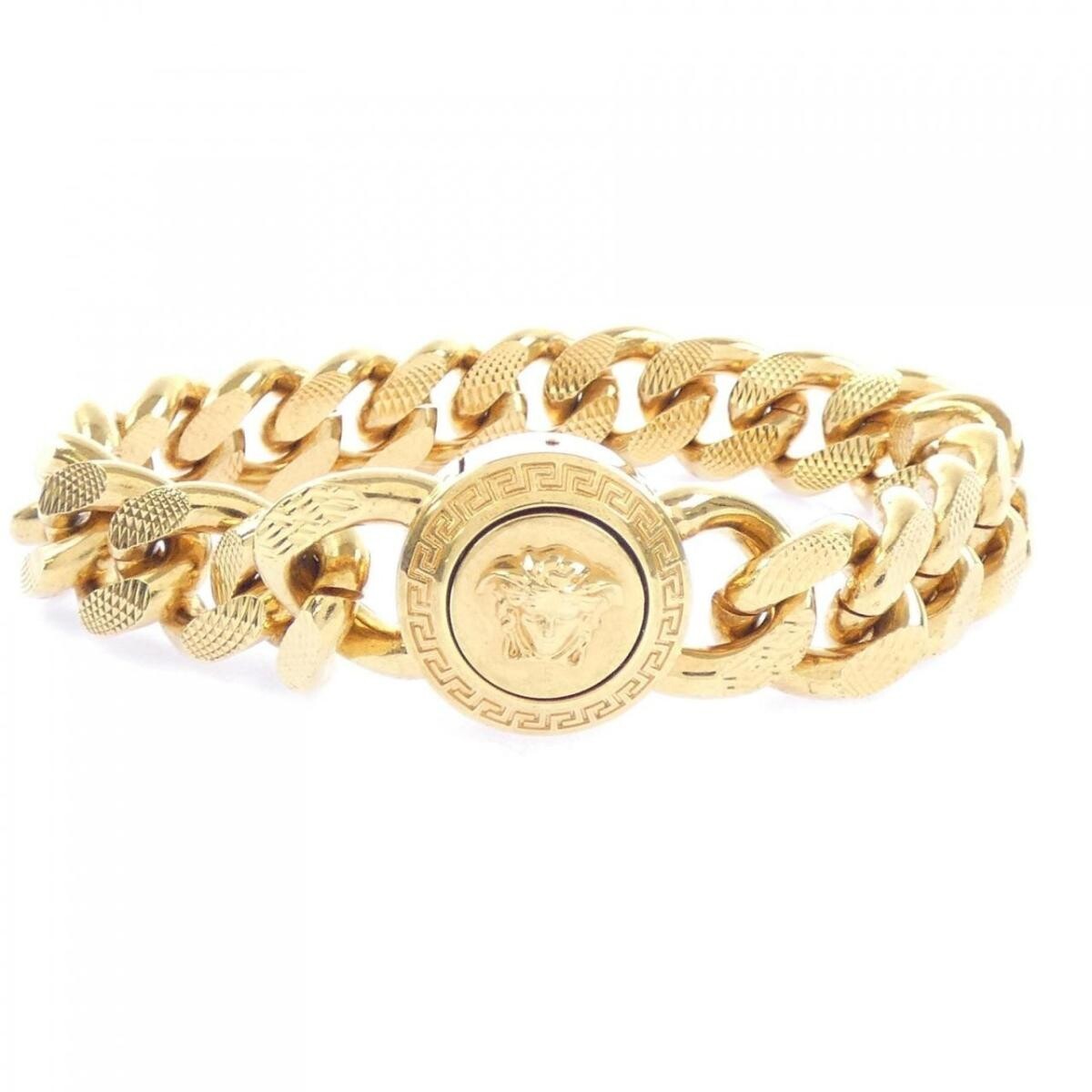 VERSACE Bracelet Chain Medusa Gold Authentic From Japan