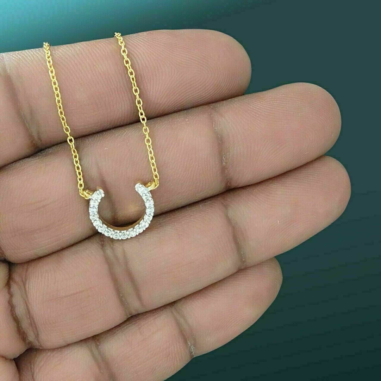2.00 Ct Round Cut Diamond VVS1/D Pendant With Free Chain 14K Yellow Gold Finish