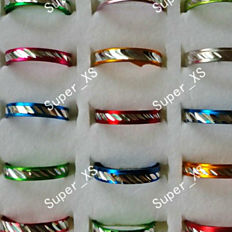 500Pcs Wholesale Lots MIx Pretty Multicolor Women Aluminum Alloy Rings Jewelry