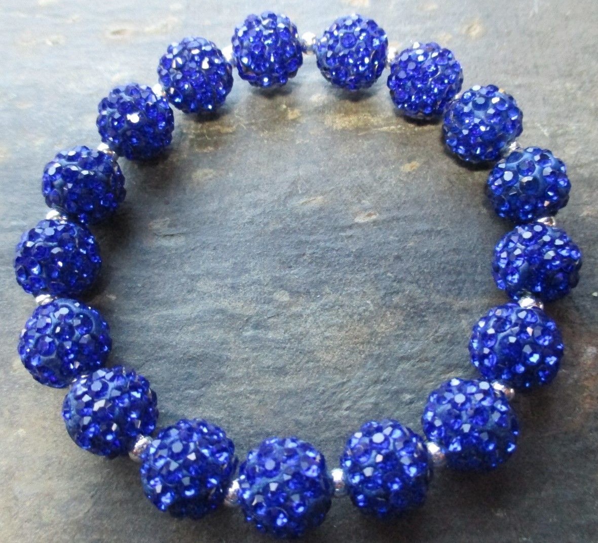 *Bling* *Bling*Crystal-Rhinestone-Royal Blue-Bracelet