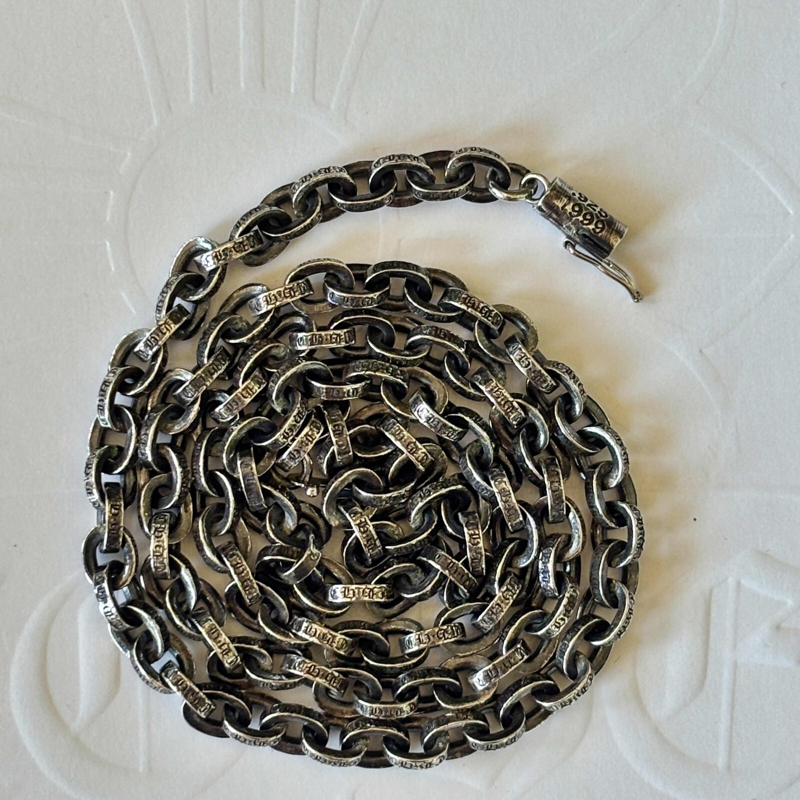 100% Authentic Chrome Hearts Paper Chain Necklace 20inch (50cm)