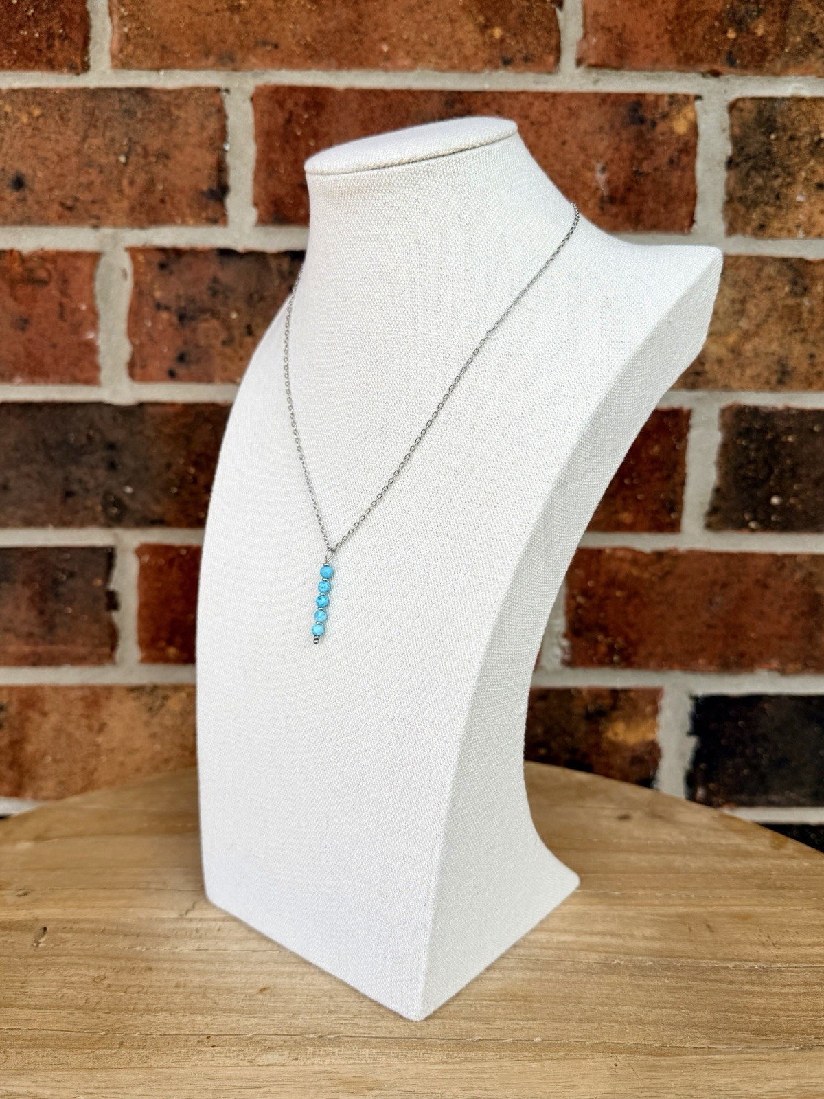 Bright Turquoise Charm Necklace