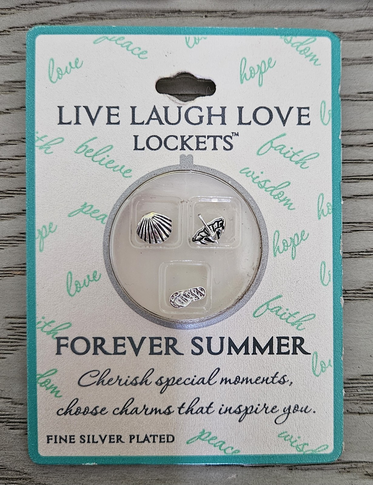 New Live Laugh Love Lockets Floating Charms Lot of 5 Packs Swarovski Crystals