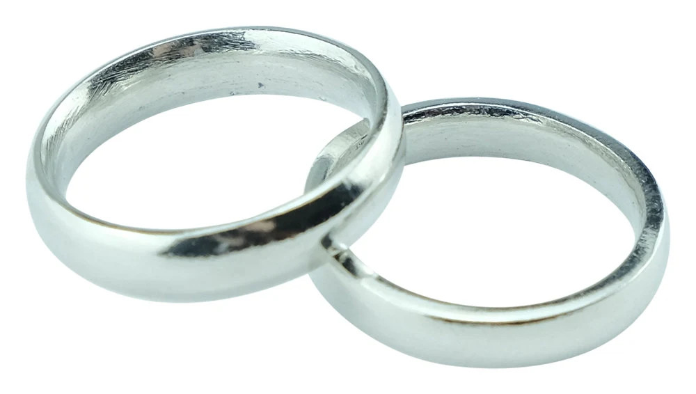 10 Year Anniversary Tin Ring for Couples Gift UK